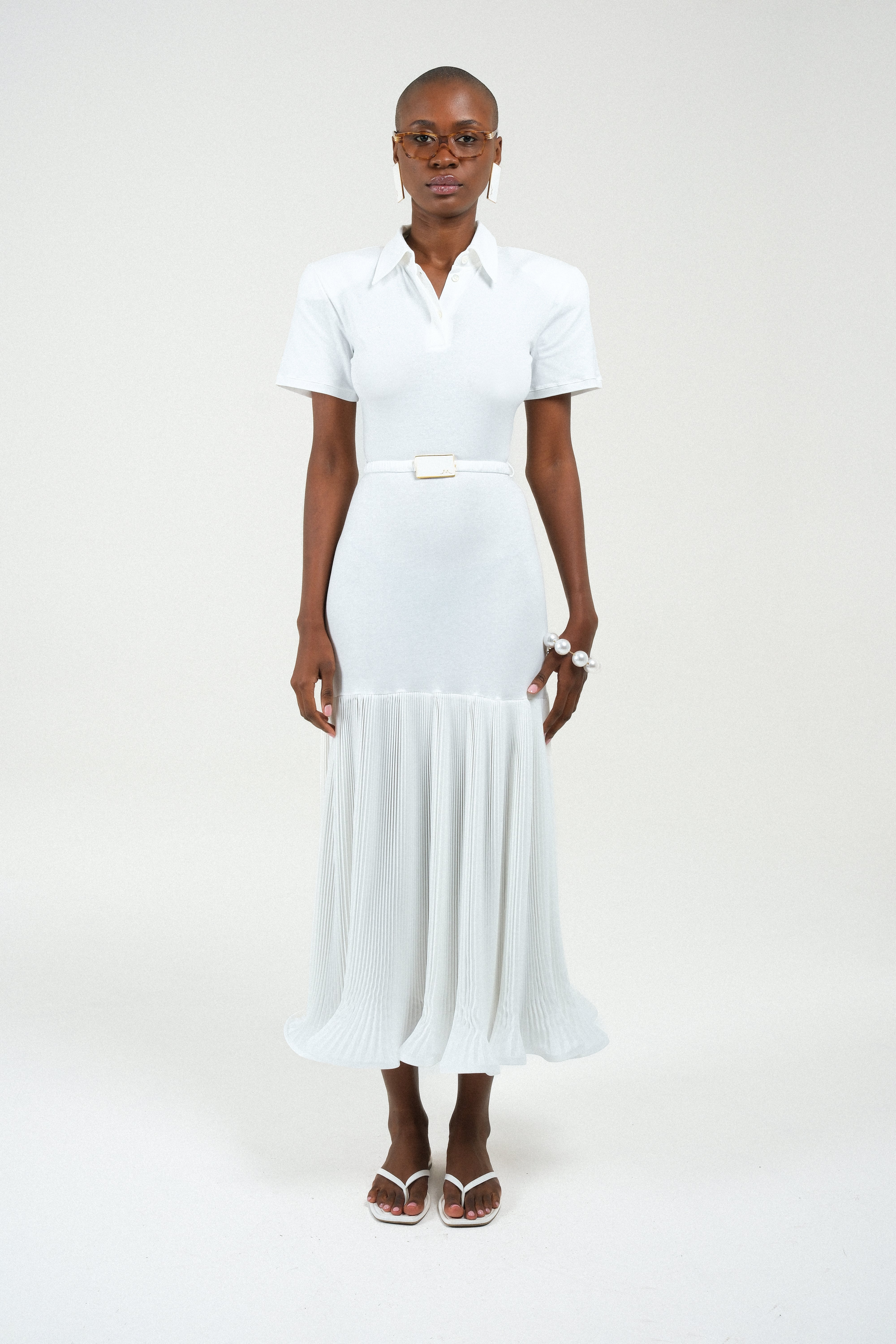 Polo Dress with Pleated Skirt – Rowen Rose