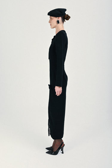 Long Dress with Bow Details