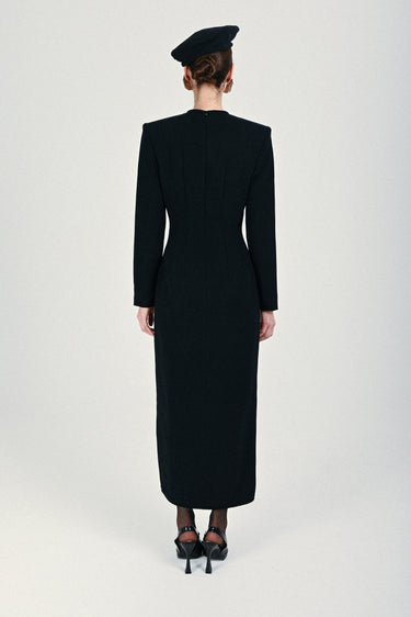 Long Dress with Bow Details