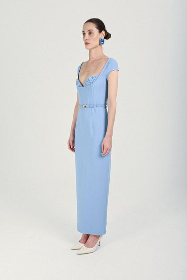 Long Dress with Bra and Matching Belt