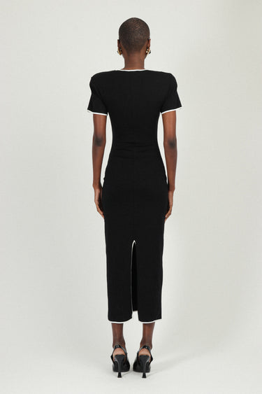 Cut-out Jersey Long Dress