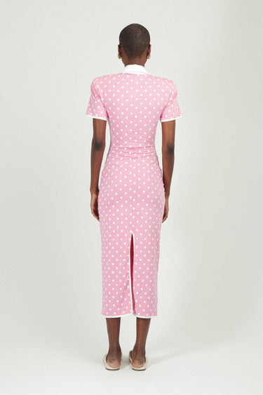 Polka Dots Jersey Polo Dress