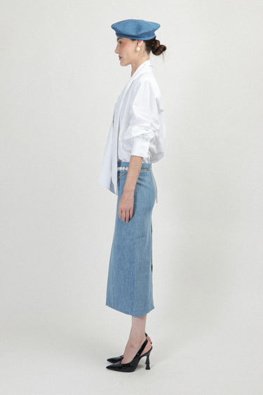Oversized Shirt with Scarf