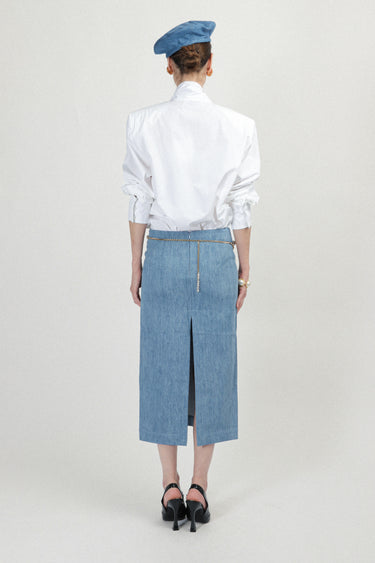 Denim Long Skirt