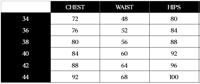 Size guide