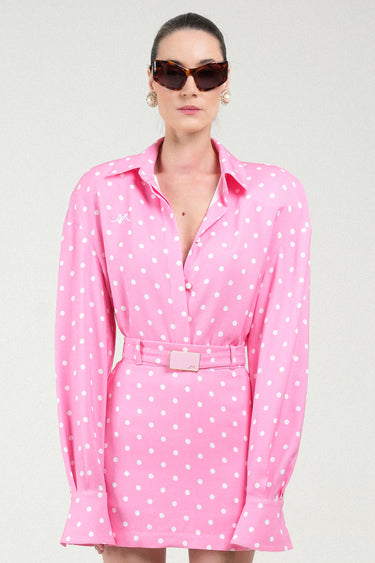 Polka Dots Signature Raglan Oversized Shirt