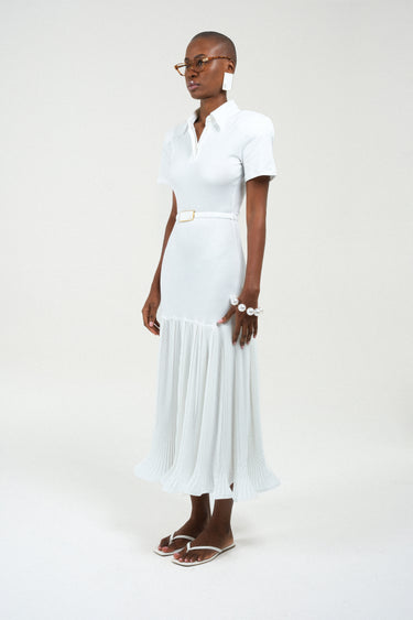 polo dress with pleated skirt Polo Dress with Pleated Skirt