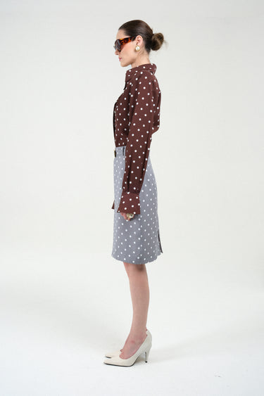 Polka Dots Midi Skirt