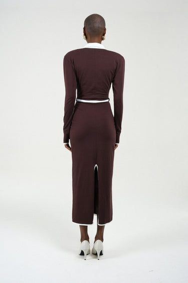 Long Sleeves Jersey Polo Dress