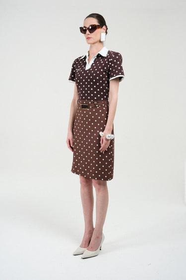 Polka Dots Midi Skirt