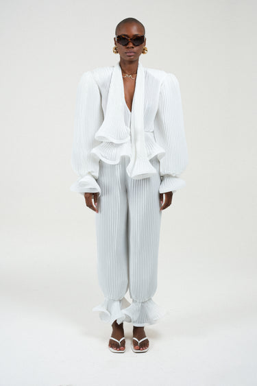 Pleated Balloon Pants