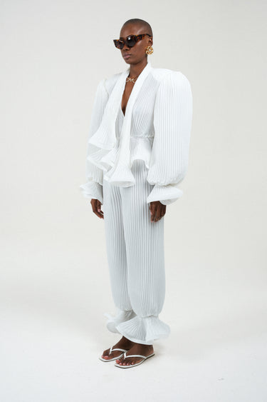 Pleated Balloon Pants