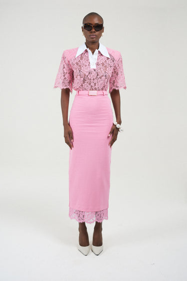 Lace Oversized Signature Polo