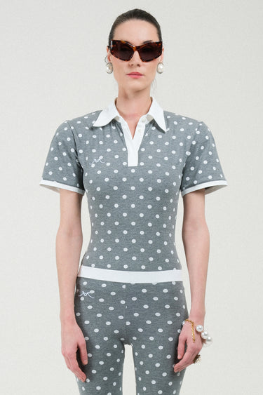 Polka Dots Short Sleeves Polo