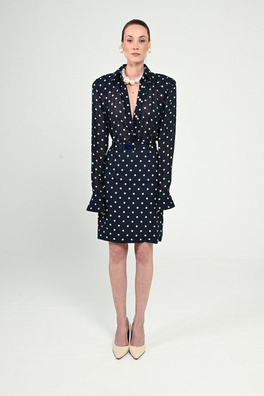 Polka Dots Midi Skirt