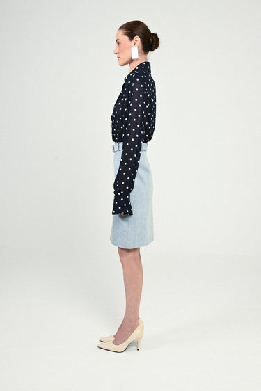 Denim Midi Skirt