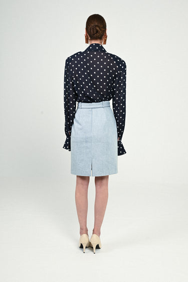 Denim Midi Skirt