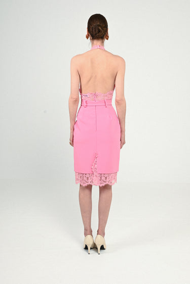 Midi Skirt with Lace Details