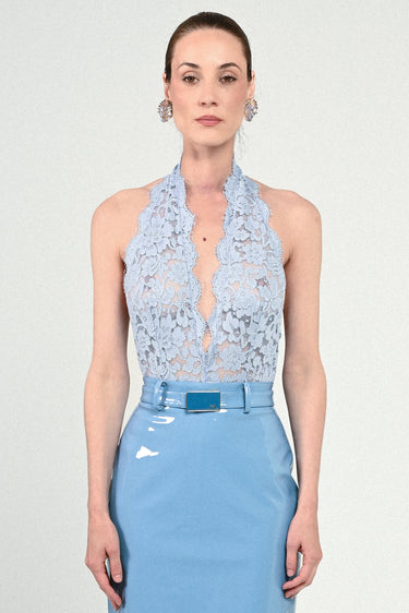Lace V Neck Bodysuit