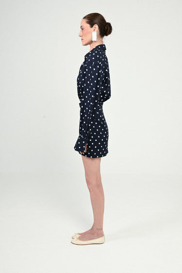 Polka Dots Raglan Mini Dress