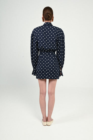 Polka Dots Raglan Mini Dress