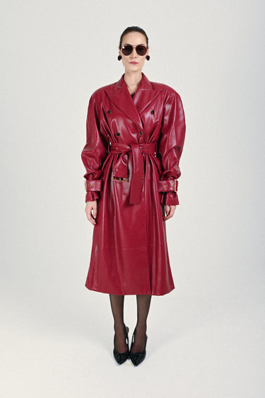 Eco-leather Signature Trenchcoat