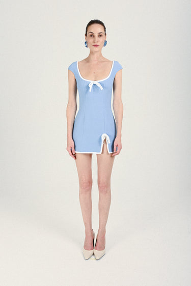Mini Dress with Bow Detail