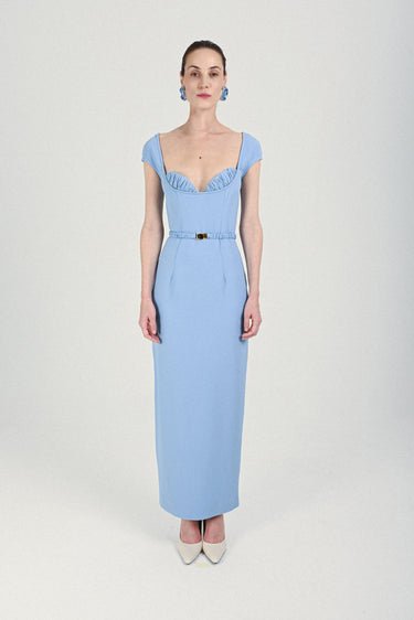 Long Dress with Bra and Matching Belt