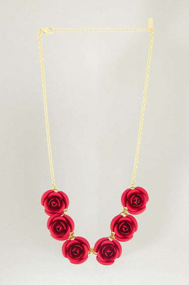 Oversized Rose Necklace