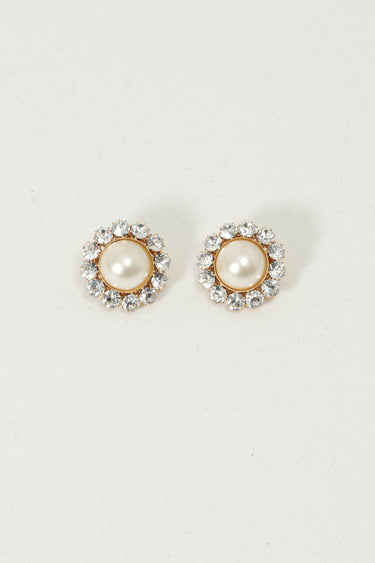Pearl & Strass Earrings