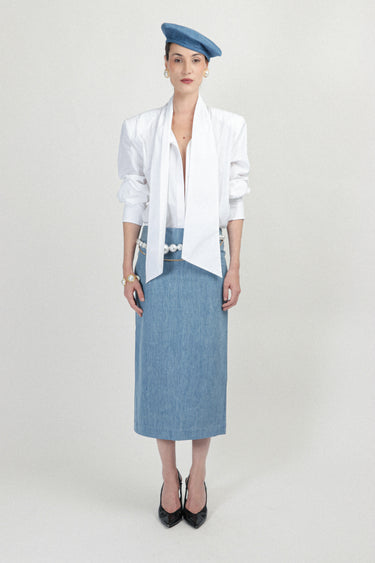 Denim Long Skirt