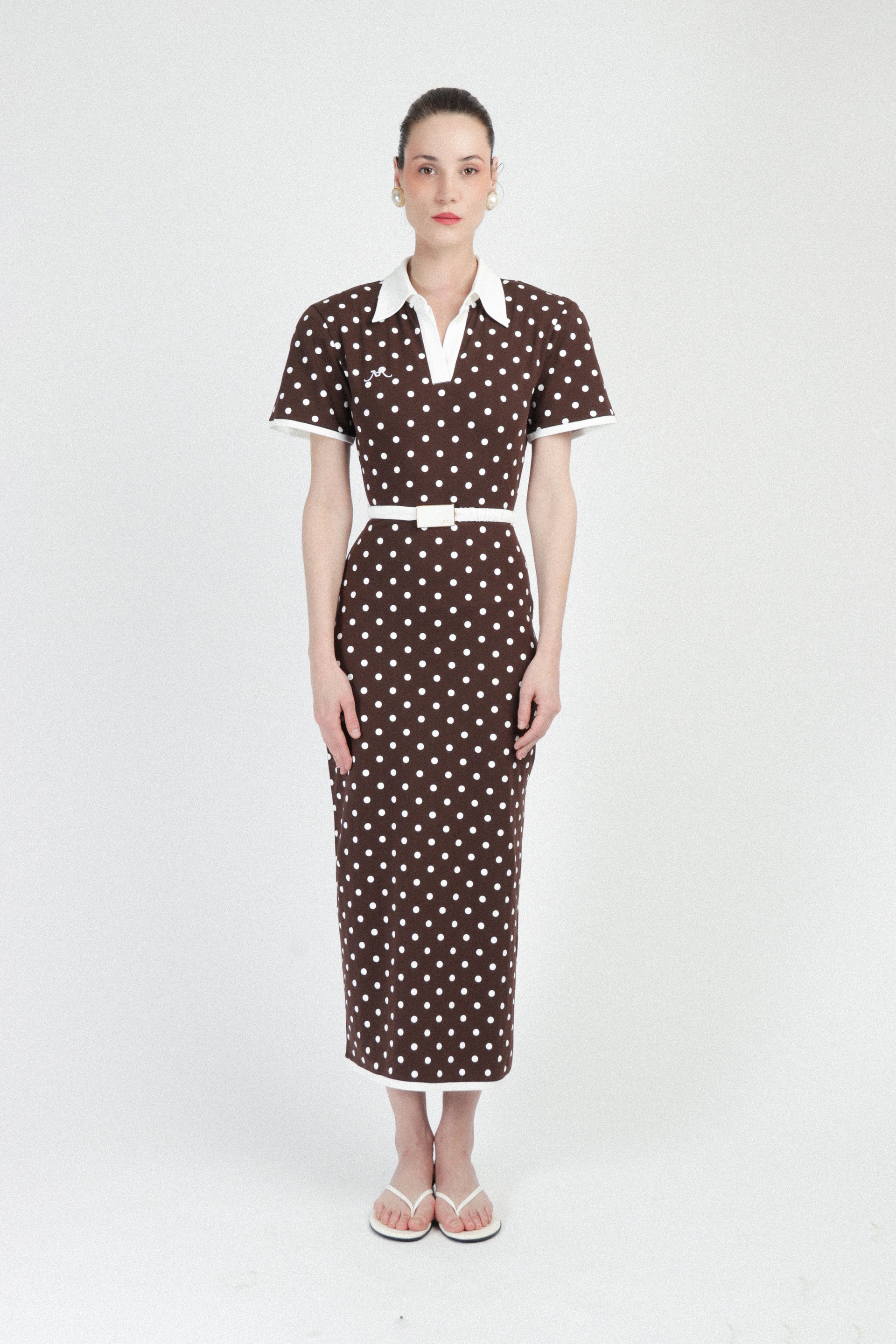 mirror dot matte-jersey crossover dress MICHAEL Michael Kors | Dresses | Mirror Dot Mattejersey Crossover Dress
