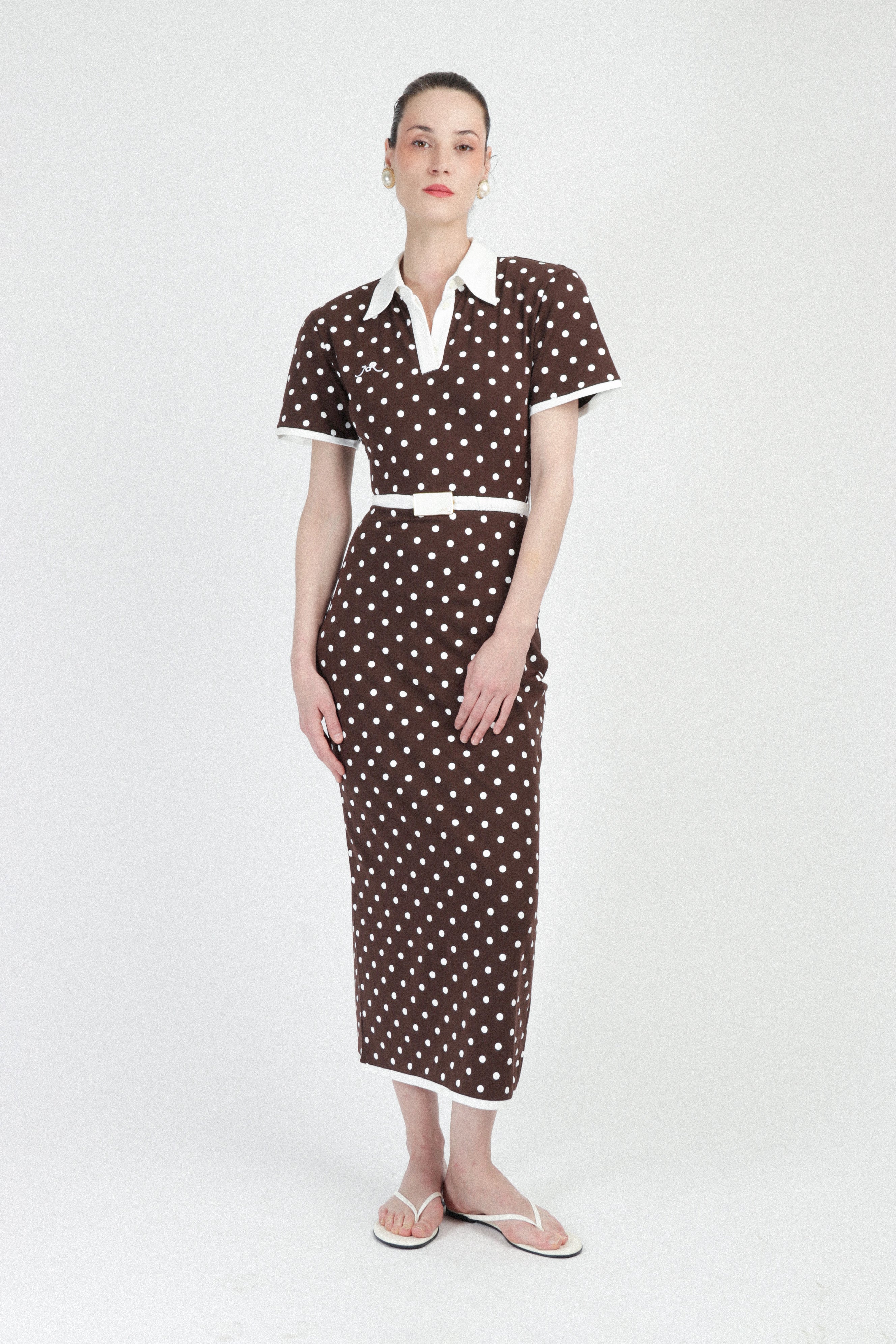 ralph lauren polka dot jersey dress Polka-Dot Jersey Dress for Women