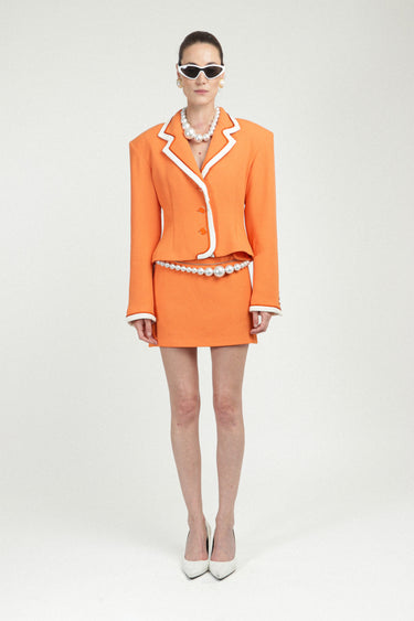 Signature Jacket with Contrasted Details