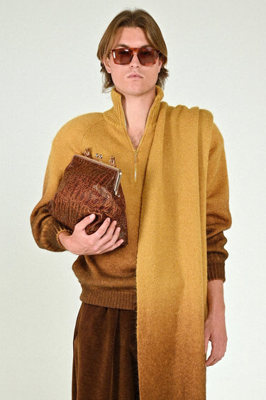 Mohair Degrade Jumper with Zip