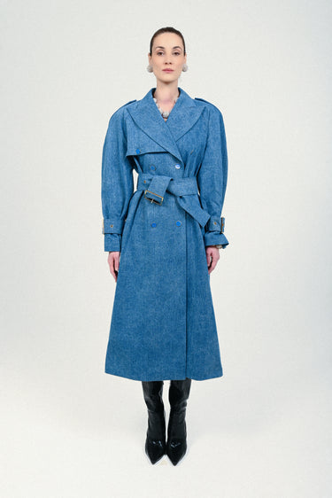 Denim Signature Trenchcoat