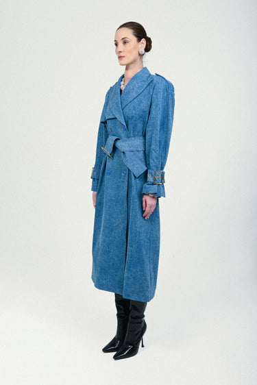 Denim Signature Trenchcoat