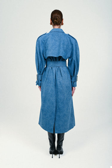 Denim Signature Trenchcoat